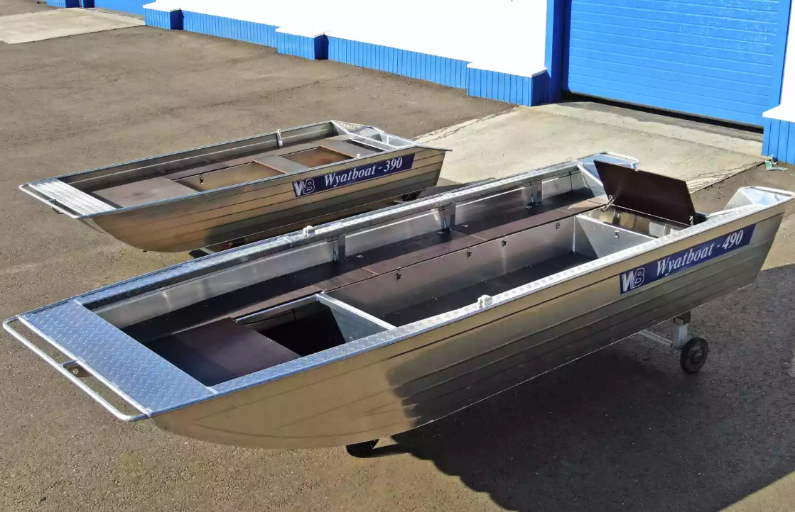 Алюминиевая лодка Wyatboat-490 Jonboat в Реутове
