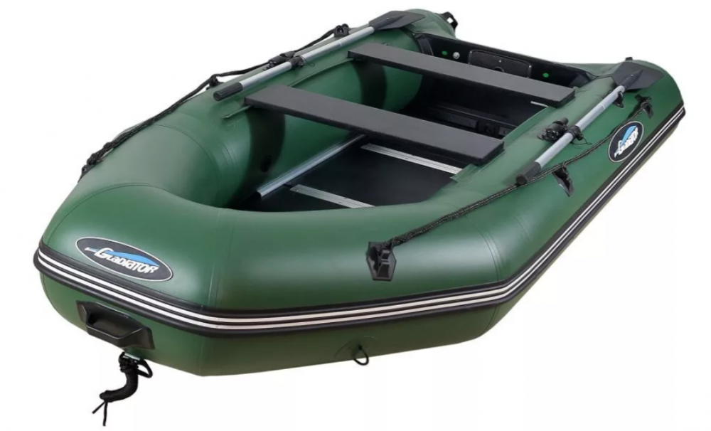 МОТОРНО-ГРЕБНАЯ ЛОДКА ПВХ GLADIATOR А 340 ТК С ФАНЕРНЫМ ПОЛОМ в Реутове