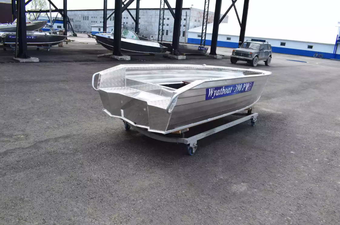 Алюминиевая лодка Wyatboat-390Р Увеличенный борт в Реутове