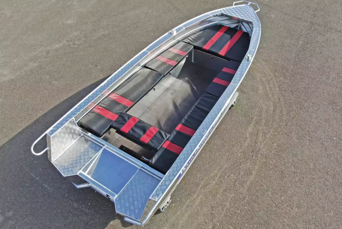 Алюминиевая лодка Wyatboat-390РМ увеличенный борт в Реутове
