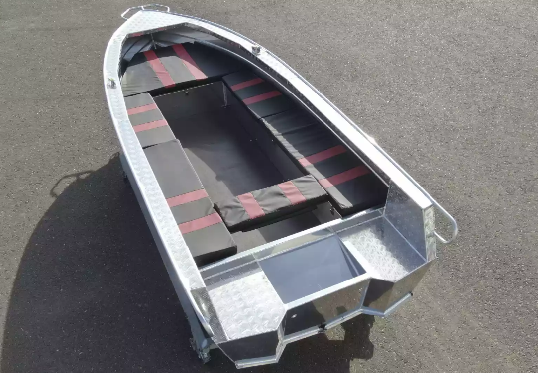 Алюминиевая лодка Wyatboat-390РМ увеличенный борт в Реутове