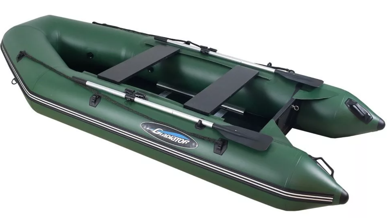 МОТОРНО-ГРЕБНАЯ ЛОДКА ПВХ GLADIATOR A 320 ТК С ФАНЕРНЫМ ПОЛОМ в Реутове