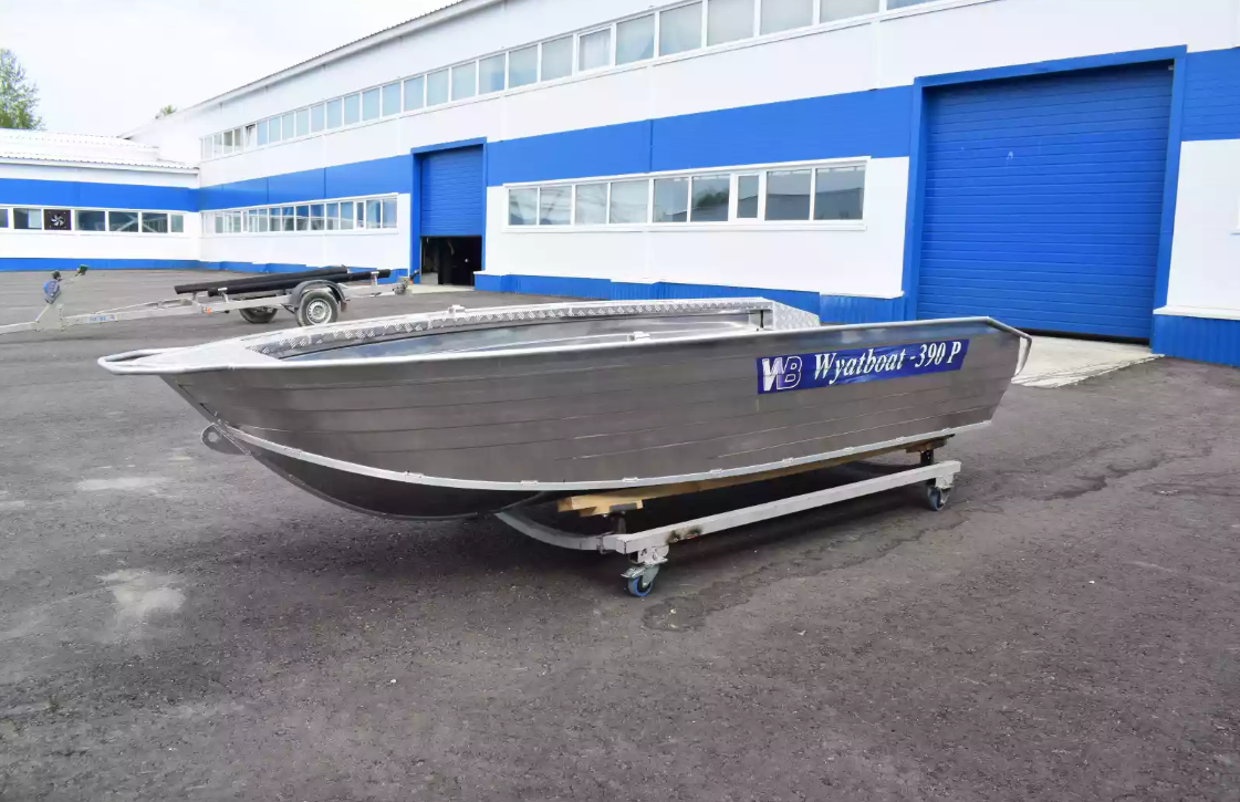 Алюминиевая лодка Wyatboat-390Р Увеличенный борт в Реутове