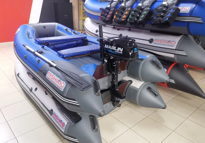 КОМПЛЕКТ ЛОДКА MISHIMO LITE 315 + МОТОР 5л.с в Реутове