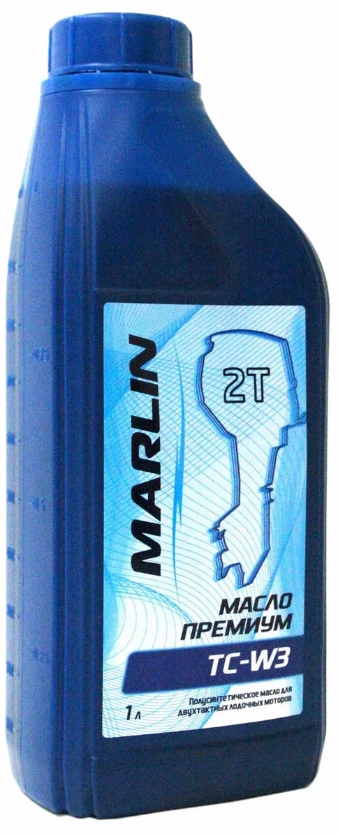 МАСЛО ПОЛУСИНТЕТИЧЕСКОЕ MARLIN ПРЕМИУМ 2Т, TC-W3, 1 ЛИТР в Реутове