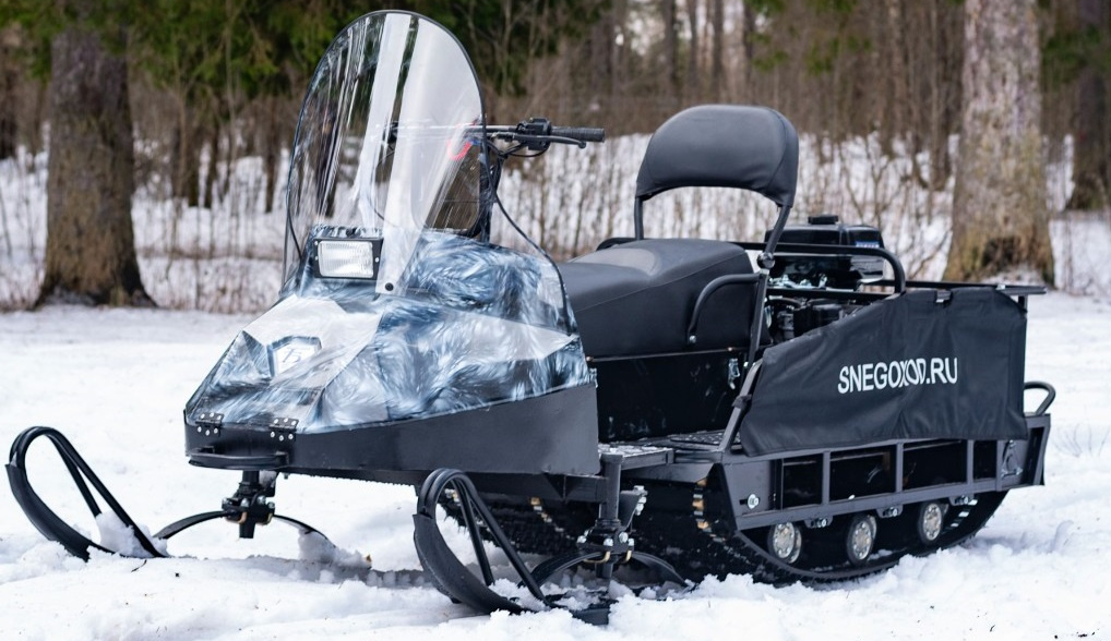 Миниснегоход Бурлак Егерь Экспедитор 15 л.с. , реверс, тормоз, капот белый в Реутове