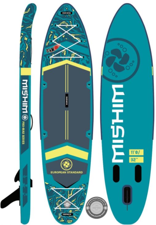 SUP (САП) Доска MISHIMO PRO-MAX Light Teal 11’ (335см) в Реутове