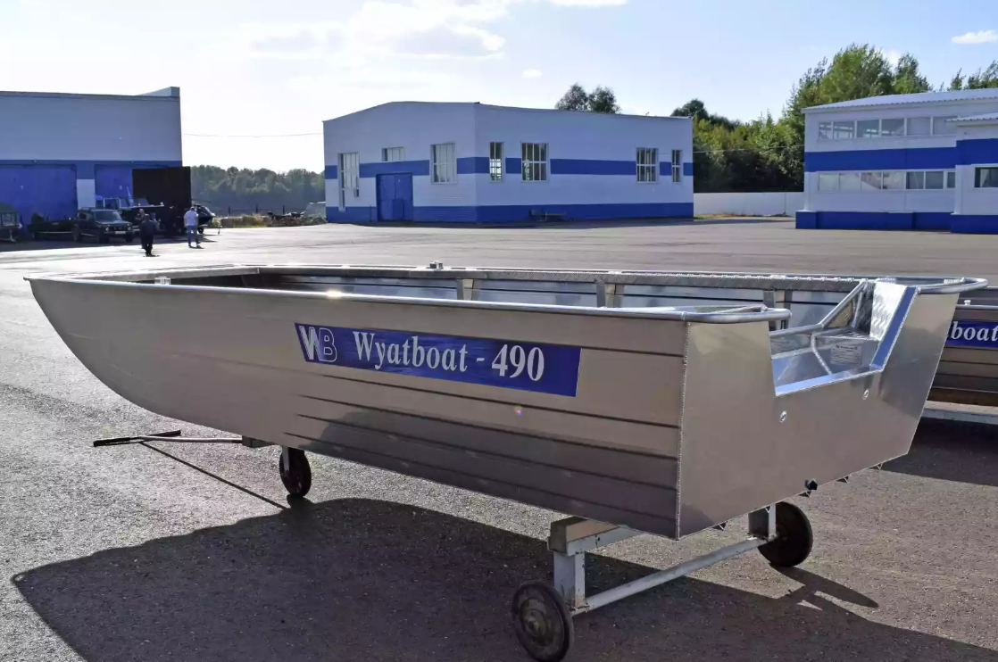 Алюминиевая лодка Wyatboat-490 Jonboat в Реутове