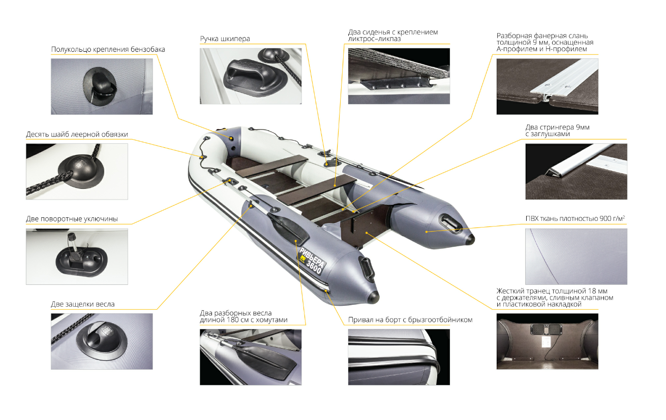 Лодка Ривьера Компакт 3600 СК в Реутове