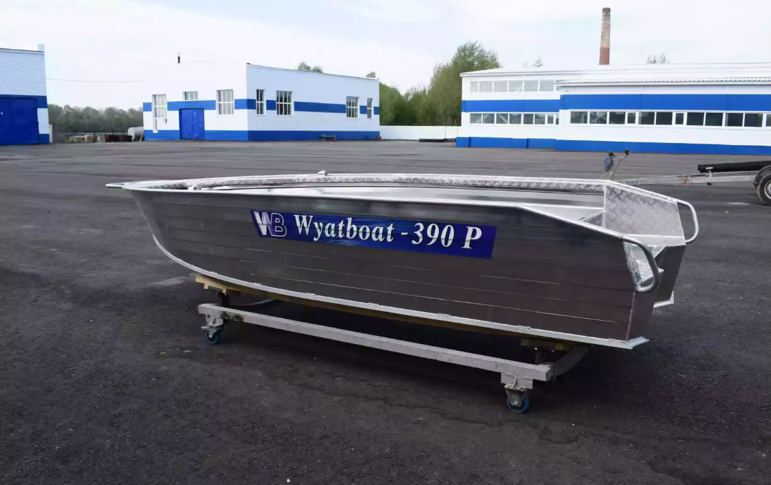 Алюминиевая лодка Wyatboat-390Р Увеличенный борт в Реутове