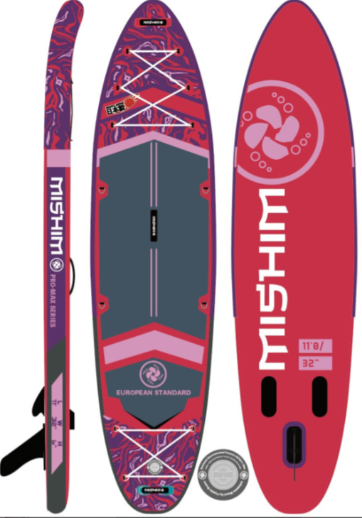 SUP (САП) Доска MISHIMO PRO-MAX Viva Magenta 10.8’ (330см) в Реутове