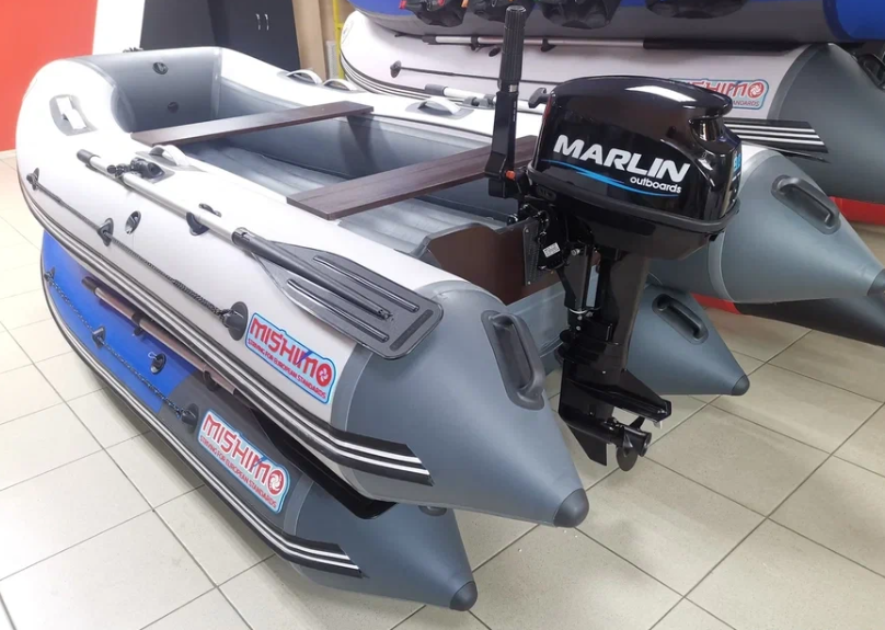 КОМПЛЕКТ ЛОДКА MISHIMO LITE 335 + МОТОР 9,8 Л.С. в Реутове