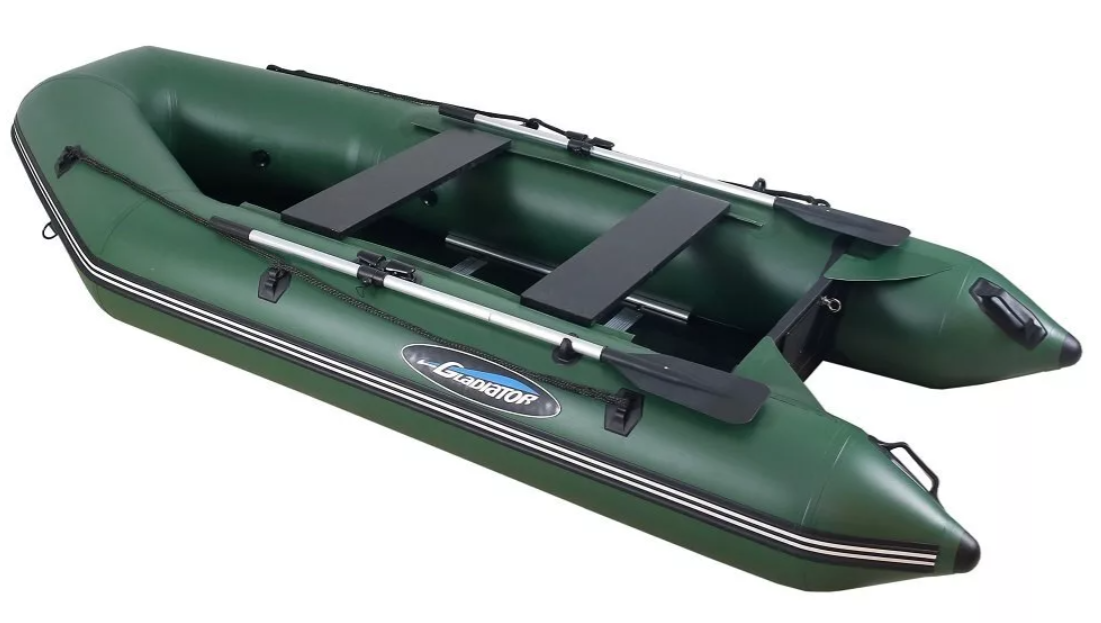 МОТОРНО-ГРЕБНАЯ ЛОДКА ПВХ GLADIATOR А 340 ТК С ФАНЕРНЫМ ПОЛОМ в Реутове