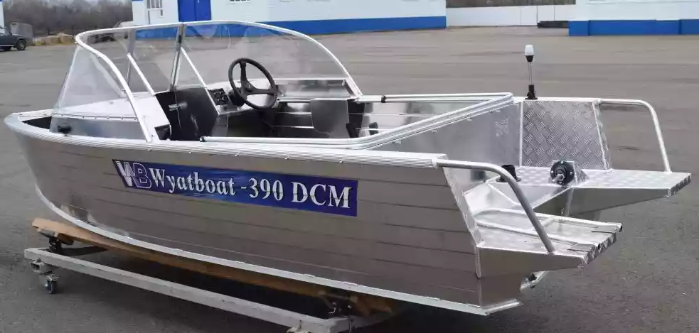Алюминиевая лодка Wyatboat-390 DCM Увеличенный борт в Реутове