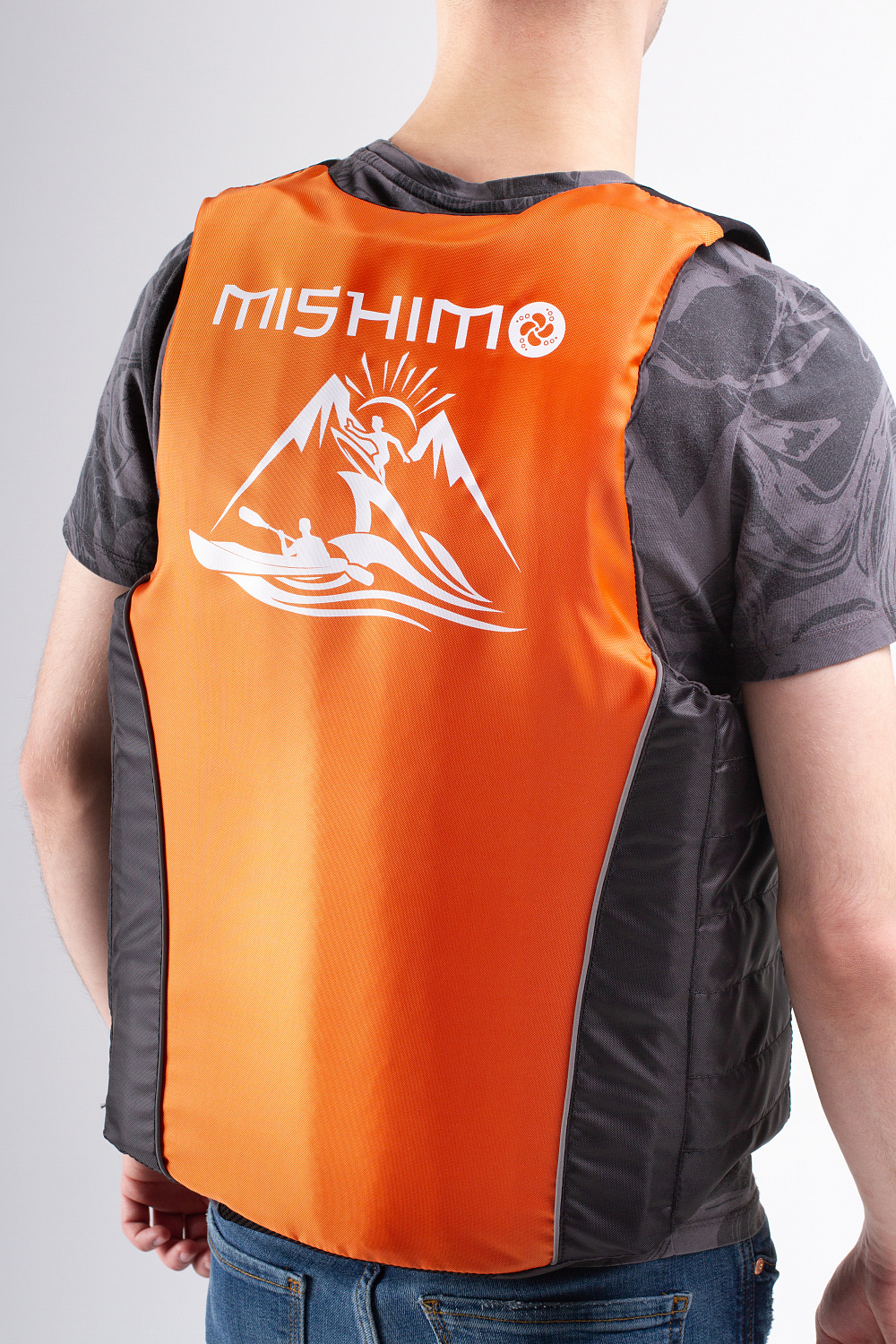 Жилет спасательный MISHIMO PRO Премиум качества Черно-оранжевый в Реутове